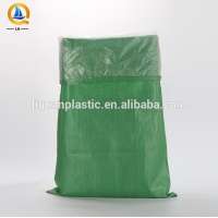 welcomed cheap 50kg green polypropylene woven bag sack large feed bag grain sack